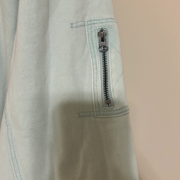 Free People We The Free jacket zip up Thermal hoodie jacket size M light green - Picture 6 of 14